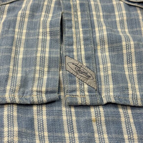 Levis Silvertab Mens Long Sleeve Denim Button Up Shirt Blue Size L - Picture 7 of 10